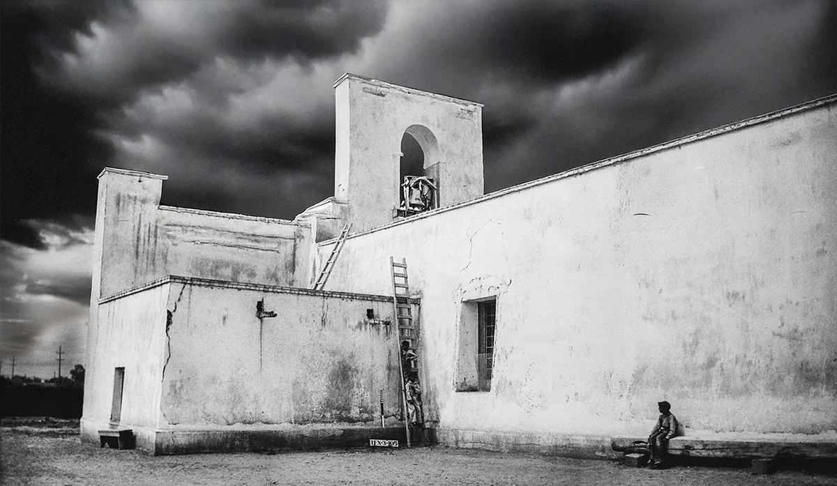 Marvin Eickenroht, Photographer May 25, 1936 NORTH ELEVATION OF FRONT PORTION (EAST END). - Mision Nuestra Senora del Socorro, Moon Road at Farm Road 258, Socorro, El Paso County, TX